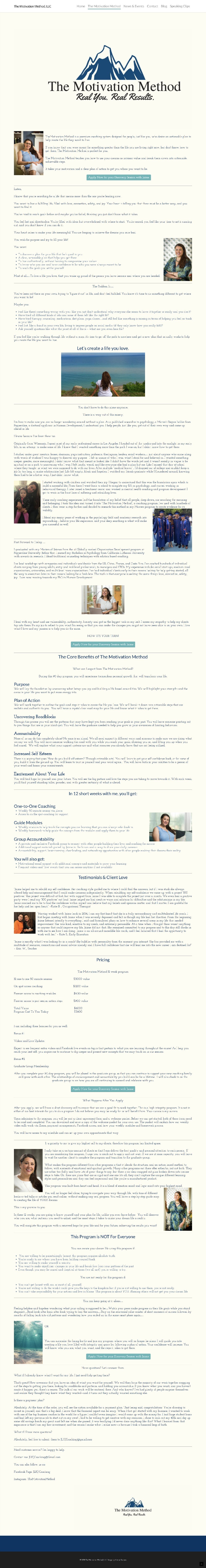 long web page design