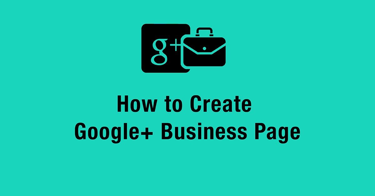 create Google+ page how to